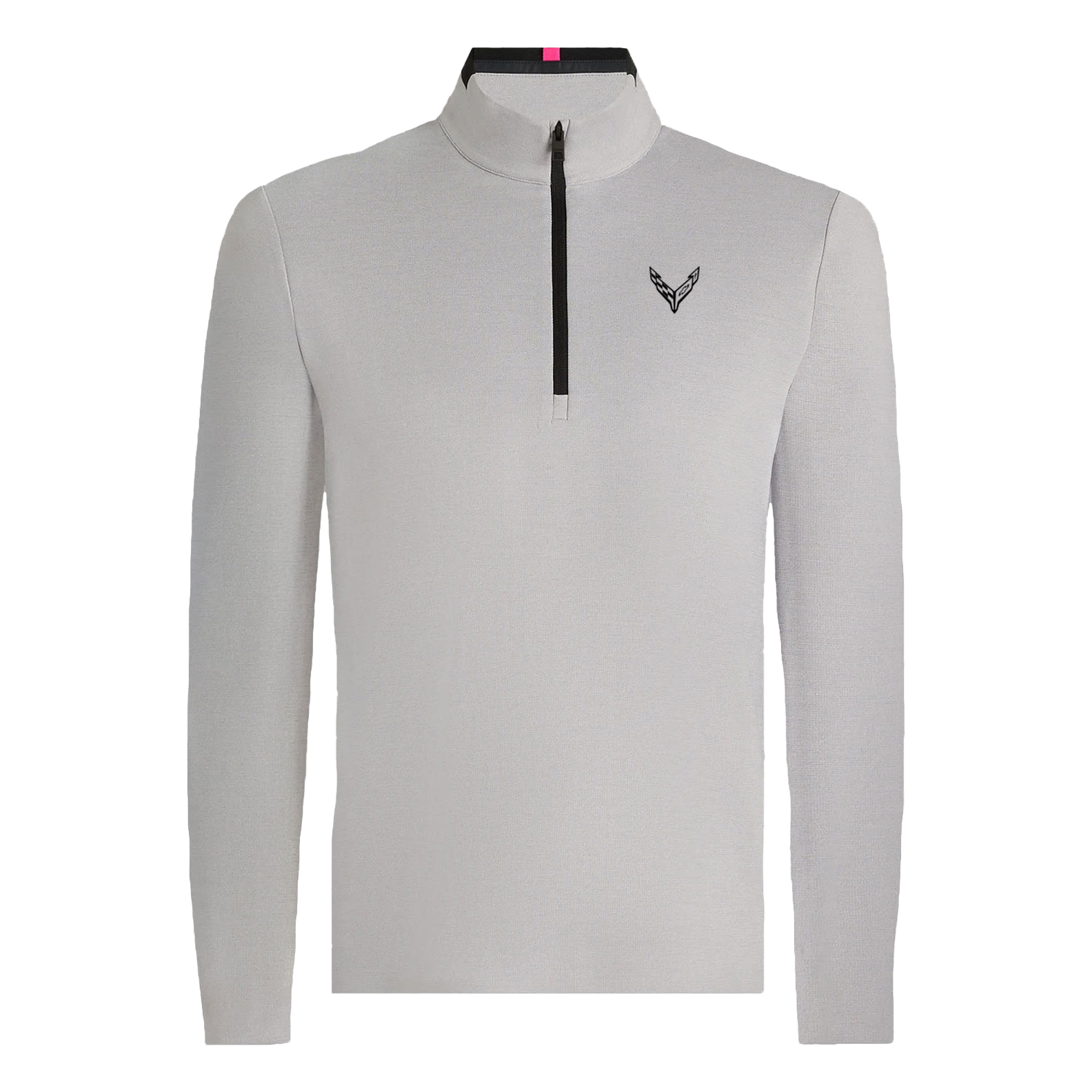 G/FORE Men's Light Grey Melange Brushed Back Tech Terry Quarter-Zip ...